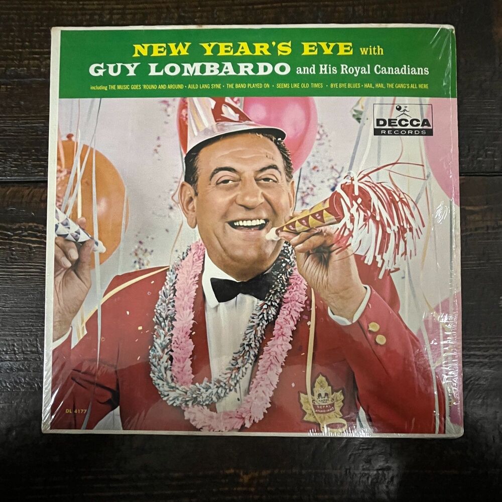 NEW YEAR'S EVE with GUY LOMBARDO Vintage 1963 Vinyl LP DECCA